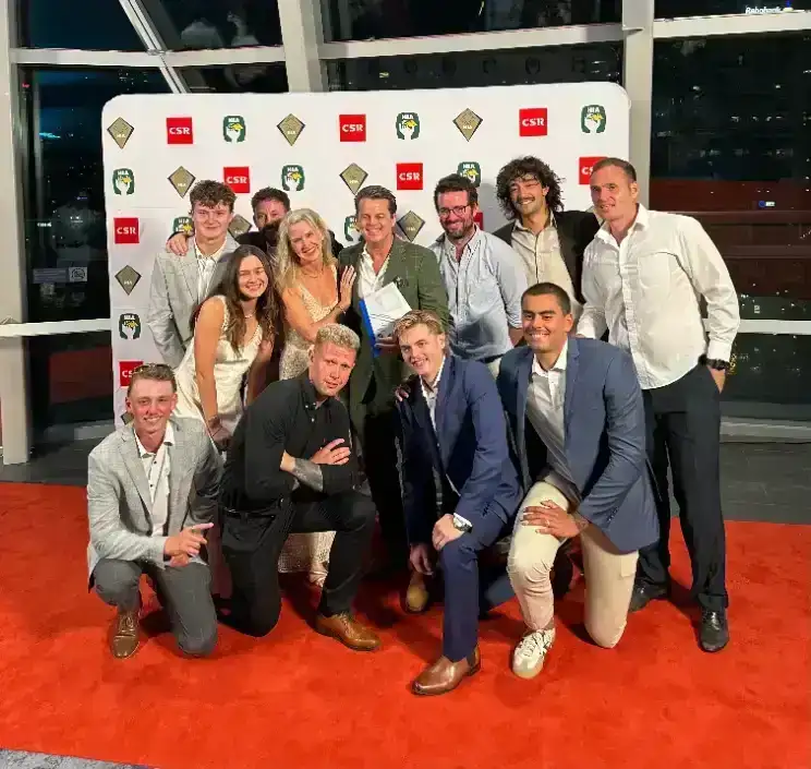 At the awards